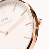 Buy Shop Daniel Wellington Classic Suffolk White Dial Brown Leather Strap Watch For Men - DW00100122 USA Online