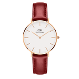 Buy Shop Daniel Wellington Classic Suffolk White Dial Brown Leather Strap Watch For Men - DW00100122 USA Online