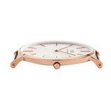 Buy Shop Daniel Wellington Classic Suffolk White Dial Brown Leather Strap Watch For Women - DW00100120 USA Online