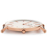 Buy Shop Daniel Wellington Classic Suffolk White Dial Brown Leather Strap Watch For Women - DW00100120 USA Online