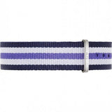 Buy Shop Daniel Wellington Classic Trinity White Dial Three Tone Nylon Strap Watch For Women - 0609DW USA Online