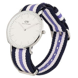 Buy Shop Daniel Wellington Classic Trinity White Dial Three Tone Nylon Strap Watch For Women - 0609DW USA Online