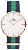Buy Shop Daniel Wellington Classic Warwick White Dial Two Tone Nylon Strap Watch for Men - DW00100005 USA Online