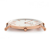 Buy Shop Daniel Wellington Classic Warwick White Dial Two Tone Nylon Strap Watch for Men - DW00100005 USA Online