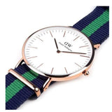 Buy Shop Daniel Wellington Classic Warwick White Dial Two Tone Nylon Strap Watch for Men - DW00100005 USA Online