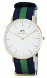 Buy Shop Daniel Wellington Classic Warwick White Dial Two Tone Nylon Strap Watch for Men - DW00100005 USA Online