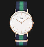 Buy Shop Daniel Wellington Classic Warwick White Dial Two Tone Nylon Strap Watch for Men - DW00100005 USA Online