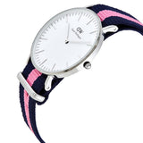 Buy Shop Daniel Wellington Classic Winchester White Dial Two Tone Nylon Strap Watch For Women - DW00100049 USA Online