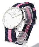 Buy Shop Daniel Wellington Classic Winchester White Dial Two Tone Nylon Strap Watch For Women - DW00100049 USA Online