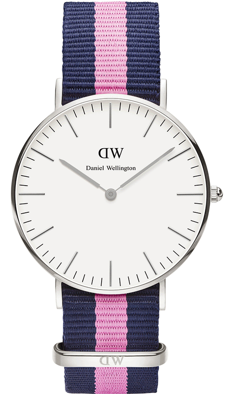 Buy Shop Daniel Wellington Classic Winchester White Dial Two Tone Nylon Strap Watch For Women - DW00100049 USA Online