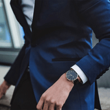 Buy Shop Daniel Wellington Classic York Black Dial Brown Leather Strap Watch For Men - DW00100128 USA Online