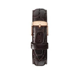 Buy Shop Daniel Wellington Classic York Black Dial Brown Leather Strap Watch For Men - DW00100128 USA Online