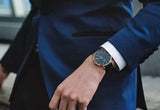 Buy Shop Daniel Wellington Classic York Black Dial Brown Leather Strap Watch For Men - DW00100128 USA Online