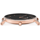 Buy Shop Daniel Wellington Classic York Black Dial Brown Leather Strap Watch For Men - DW00100128 USA Online