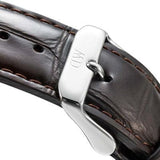 Buy Shop Daniel Wellington Classic York Black Dial Brown Leather Strap Watch For Men - DW00100134 USA Online