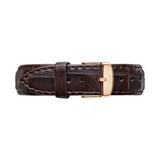 Buy Shop Daniel Wellington Classic York Black Dial Brown Leather Strap Watch For Women - DW00100140 USA Online