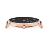 Buy Shop Daniel Wellington Classic York Black Dial Brown Leather Strap Watch For Women - DW00100140 USA Online