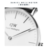 Buy Shop Daniel Wellington Classic York White Dial Black Leather Strap Watch For Men - DW00100025 USA Online