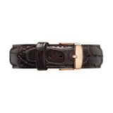 Buy Shop Daniel Wellington Classic York White Dial Brown Leather Strap Watch For Men - DW00100011 USA Online