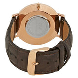 Buy Shop Daniel Wellington Classic York White Dial Brown Leather Strap Watch For Men - DW00100011 USA Online