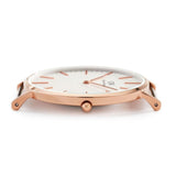 Buy Shop Daniel Wellington Classic York White Dial Brown Leather Strap Watch For Men - DW00100011 USA Online