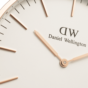 Buy Shop Daniel Wellington Classic York White Dial Brown Leather Strap Watch For Women - DW00100038 USA Online