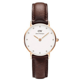 Buy Shop Daniel Wellington Classy Bristol White Dial Brown Leather Strap Watch For Women - DW00100062 USA Online