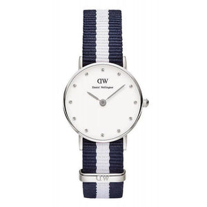 Buy Shop Daniel Wellington Classy Glasgow White Dial Two Tone NATO Strap Watch For Women - DW00100074 USA Online