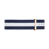 Buy Shop Daniel Wellington Classy Glasgow White Dial Two Tone Nylon Strap Watch For Women - DW00100078 USA Online