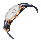 Buy Shop Daniel Wellington Classy Glasgow White Dial Two Tone Nylon Strap Watch For Women - DW00100078 USA Online