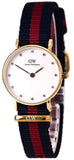 Buy Shop Daniel Wellington Classy Oxford White Dial Two Tone Nylon Strap Watch For Women - DW00100064 USA Online