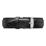 Buy Shop Daniel Wellington Classy Sheffield White Dial Black Leather Strap Watch For Women - DW00100068 USA Online