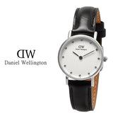 Buy Shop Daniel Wellington Classy Sheffield White Dial Black Leather Strap Watch For Women - DW00100068 USA Online