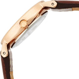 Buy Shop Daniel Wellington Classy St Mawes White Dial Brown Leather Strap Watch For Women - DW00100059 USA Online