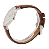 Buy Shop Daniel Wellington Classy St Mawes White Dial Brown Leather Strap Watch For Women - DW00100067 USA Online