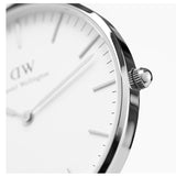 Buy Shop Daniel Wellington Classy St Mawes White Dial Brown Leather Strap Watch For Women - DW00100067 USA Online