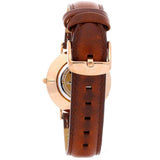 Buy Shop Daniel Wellington Classy St Mawes White Dial Brown Leather Strap Watch For Women - DW00100075 USA Online