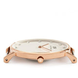 Buy Shop Daniel Wellington Classy St Mawes White Dial Brown Leather Strap Watch For Women - DW00100075 USA Online