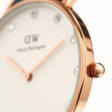Buy Shop Daniel Wellington Classy St Mawes White Dial Brown Leather Strap Watch For Women - DW00100075 USA Online