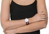 Buy Shop Daniel Wellington Classy Winchester White Dial Two Tone NATO Strap Watch For Women - DW00100077 USA Online