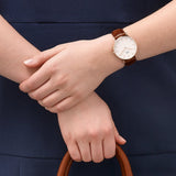 Buy Shop Daniel Wellington Classic St. Mawes White Dial Brown Leather Strap Watch for Men - DW00100035 USA Online