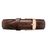 Buy Shop Daniel Wellington Dapper Bristol White Dial Brown Leather Strap Watch For Men - DW00100086 USA Online
