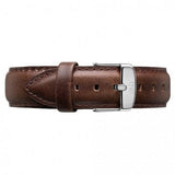 Buy Shop Daniel Wellington Dapper Bristol White Dial Brown Leather Strap Watch For Women - DW00100090 USA Online