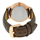 Buy Shop Daniel Wellington Dapper Bristol White Dial Brown Leather Strap Watch For Women - DW00100094 USA Online