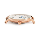 Buy Shop Daniel Wellington Dapper Bristol White Dial Brown Leather Strap Watch For Women - DW00100094 USA Online