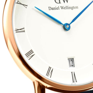Buy Shop Daniel Wellington Dapper Cornwall White Dial Black Nylon Strap Watch For Women - DW00100263 USA Online