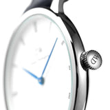 Daniel Wellington Dapper Cornwall White Dial Black Nylon Strap Watch for Women - DW00100264