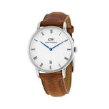 Buy Shop Daniel Wellington Dapper Durham Analog White Dial Brown Leather Strap Watch For Women - DW00100114 USA Online