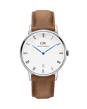 Buy Shop Daniel Wellington Dapper Durham Analog White Dial Brown Leather Strap Watch For Women - DW00100114 USA Online