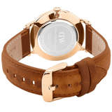 Buy Shop Daniel Wellington Dapper Durham White Dial Brown Leather Strap Watch For Men - DW00100115 USA Online